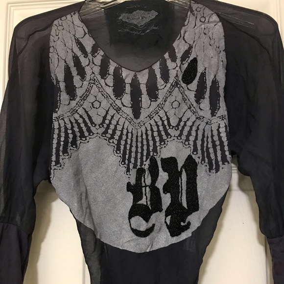 Buddhist Punk sheer Top - Picture 3 of 13